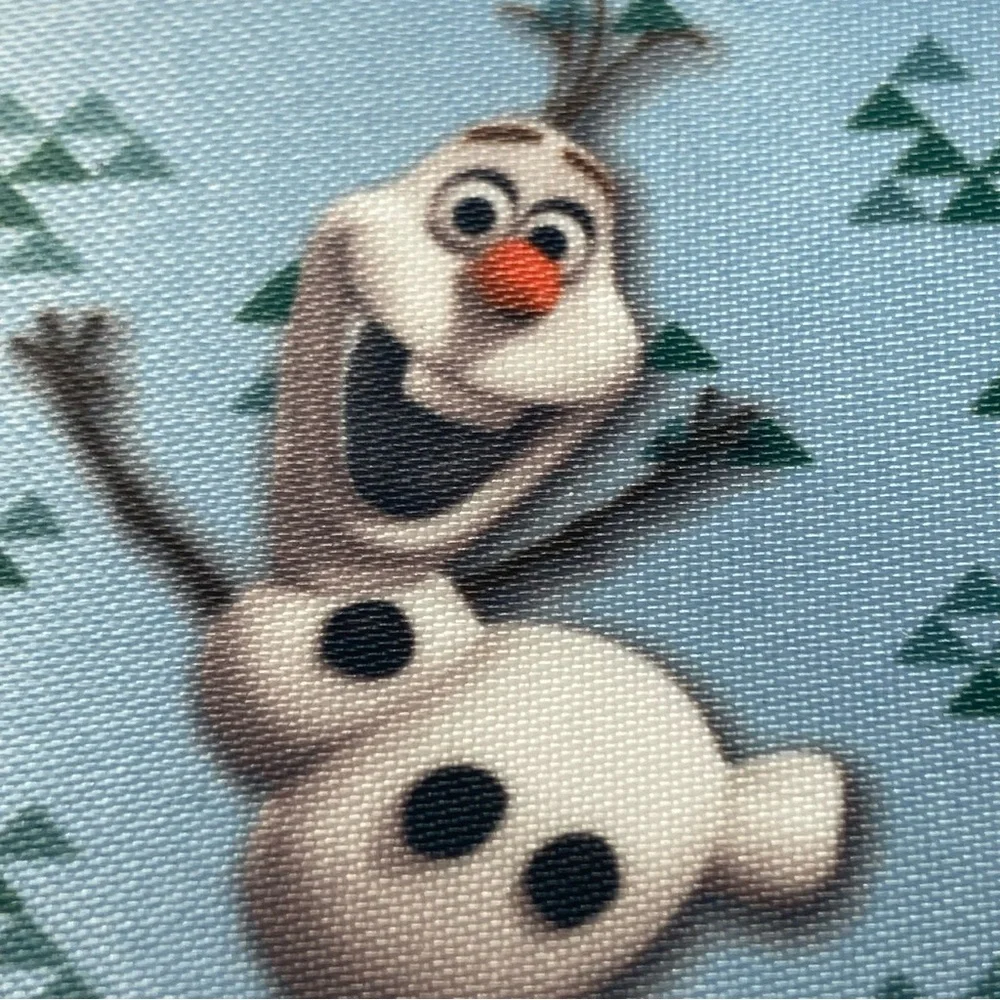 10 Disney Frozen Fancy Blanket Binding 4.75yd Dancing Olaf Fabric Strips Craft